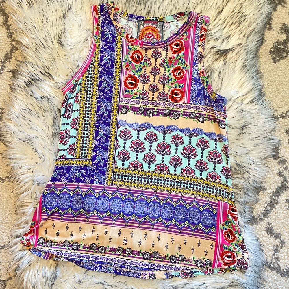 Johnny Was sleeveless printed top